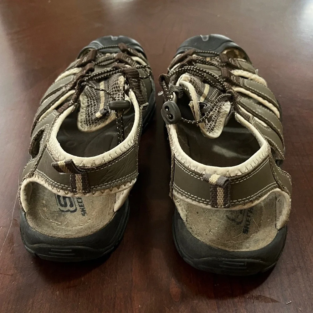 Skechers Journeyman Fisherman Outdoor Hiking Brown Sandal Men Size 11 Fair Shape